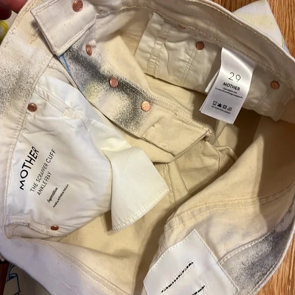 NWT MOTHER The Scapper Cuff Ankle Fray in Superstition size 29 - Picture 8 of 16